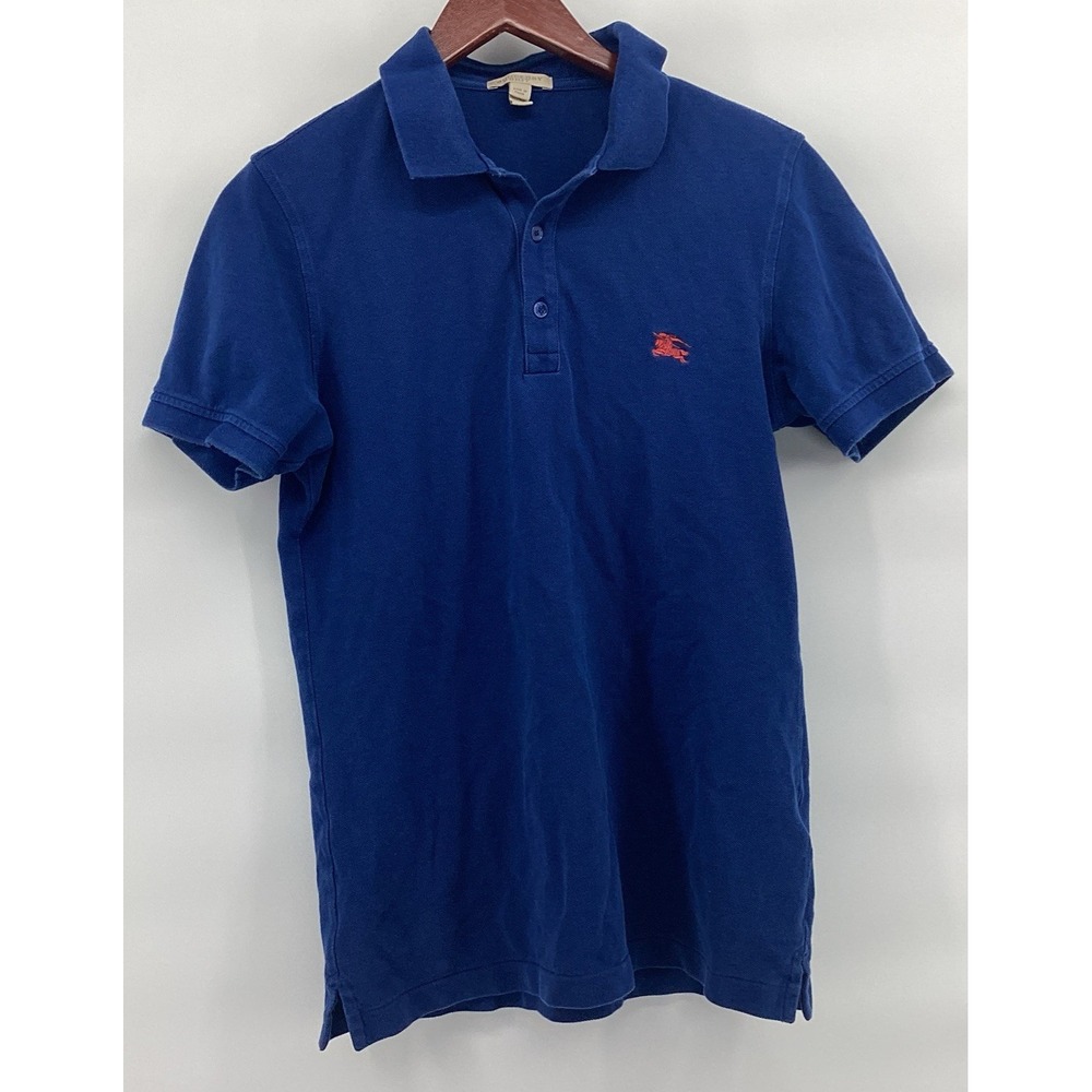 Burberry Brit Men's Short Sleeve Polo Shirt Size M Navy Blue